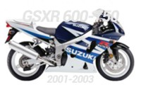 Fairings for 01-03 GSXR 600-750