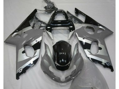 Best 00-02 Grey Silver OEM Style Suzuki GSXR 1000 Motorcycle Fairings