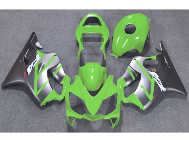 Best 01-03 Green and Matte Silver Honda CBR600 F4i Motorcycle Fairings