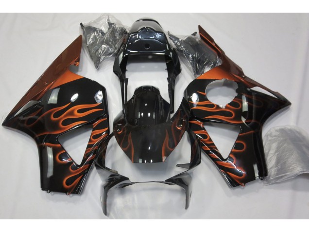 02-03 Orange Flame Honda CBR954RR Motorcycle Fairings