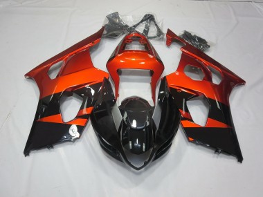 Best 03-04 Burnt orange and Black Suzuki GSXR 1000 Motorcycle Fairings