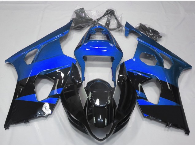 03-04 Gloss Blue & Black Suzuki GSXR 1000 Motorcycle Fairings