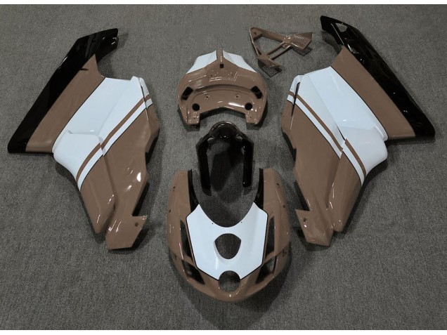 03-04 Gloss Brown & White Ducati Ducati 749 999 Motorcycle Fairings