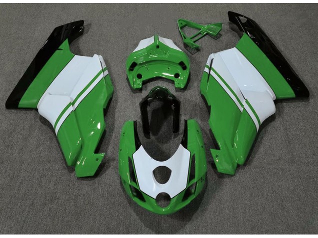 03-04 Gloss Green & White Ducati Ducati 749 999 Motorcycle Fairings