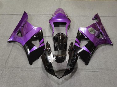 Best 03-04 Gloss Purple & Black Suzuki GSXR 1000 Motorcycle Fairings