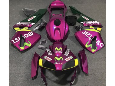 Best 03-04 Hot Pink Movistar Honda CBR600RR Motorcycle Fairings