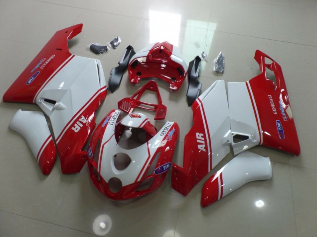 03-04 Red and White Ducati Ducati 749 999 Motorcycle Fairings