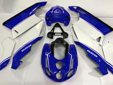 Best 03-04 White Blue and Black Ducati Ducati 749 999 Motorcycle Fairings