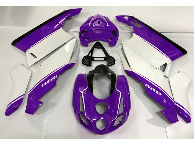 03-04 White Purple and Black Ducati Ducati 749 999 Motorcycle Fairings