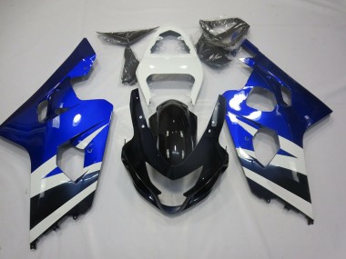 Best 04-05 Blue White and Black Suzuki GSXR 600-750 Motorcycle Fairings