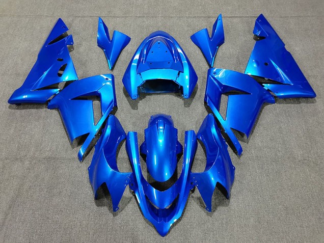 04-05 Bright Blue Pearl Kawasaki ZX10R Motorcycle Fairings