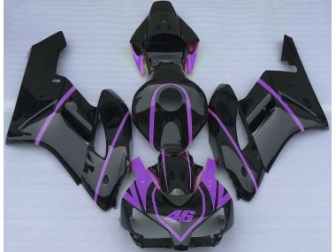 Best 04-05 Gloss Black & Purple Honda CBR1000RR Motorcycle Fairings