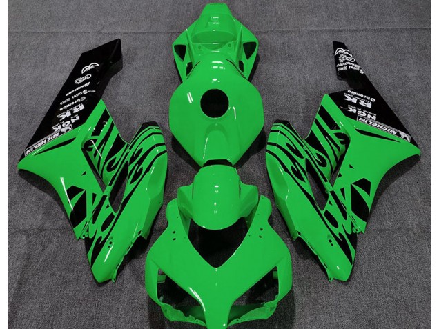 04-05 Gloss Green Flame Honda CBR1000RR Motorcycle Fairings