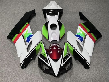 Best 04-05 Green and Red Flag Honda CBR1000RR Motorcycle Fairings