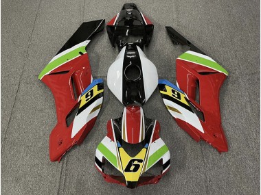 Best 04-05 Red 6 Honda CBR1000RR Motorcycle Fairings