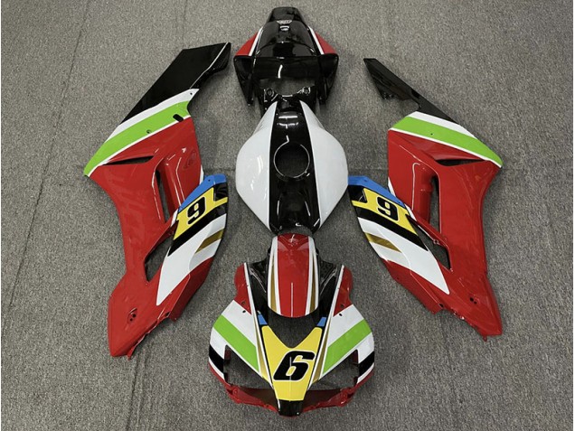 04-05 Red 6 Honda CBR1000RR Motorcycle Fairings