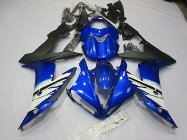 Best 04-06 Blue and White Yamaha R1 Motorcycle Fairings