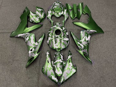 Best 04-06 Dark Green Camo Yamaha R1 Motorcycle Fairings