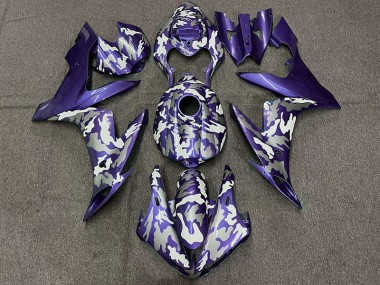 Best 04-06 Dark Purple Camo Yamaha R1 Motorcycle Fairings