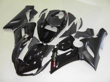 Best 05-06 Black Gloss Kawasaki ZX6R Motorcycle Fairings