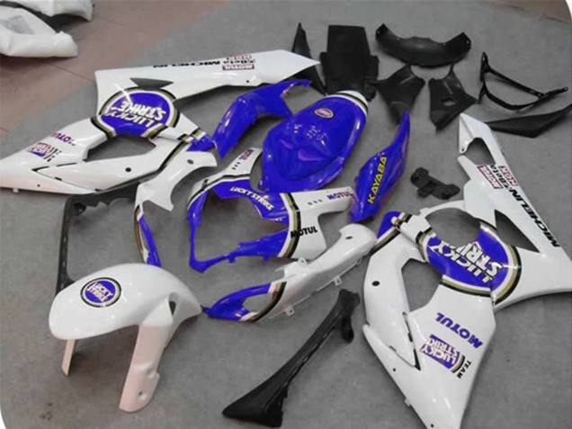 05-06 Blue Lucky Strike Suzuki GSXR 1000 Motorcycle Fairings