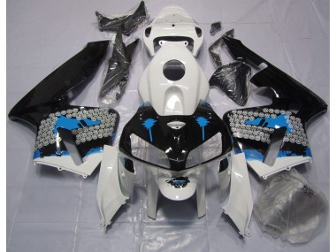 Best 05-06 Blue Splatter Honda CBR600RR Motorcycle Fairings