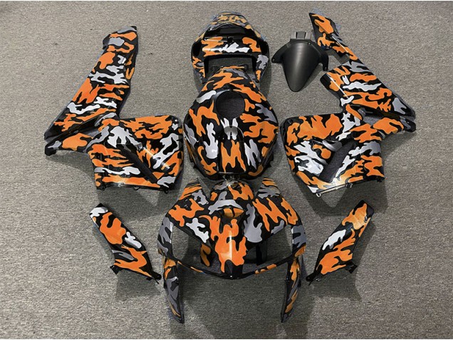 05-06 Camo & ORANGE Honda CBR600RR Motorcycle Fairings