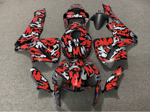 05-06 Camo & RED Honda CBR600RR Motorcycle Fairings