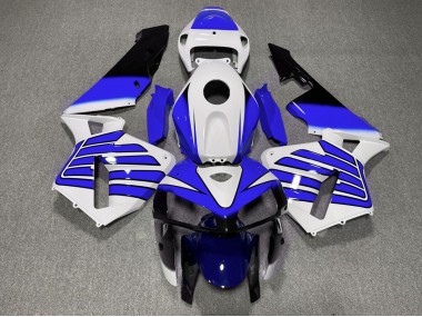 Best 05-06 Dark Blue and White Wings Honda CBR600RR Motorcycle Fairings