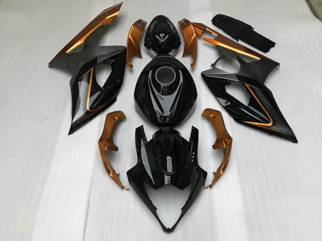 05-06 Gloss Black & Bronze Suzuki GSXR 1000 Motorcycle Fairings