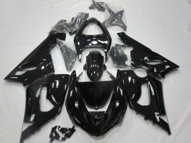 Best 05-06 Gloss Black Kawasaki ZX6R Motorcycle Fairings