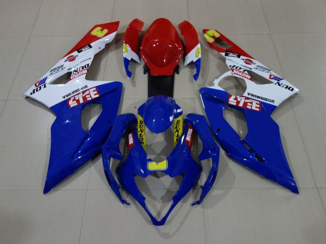 05-06 Gloss Blue / White / Red Suzuki GSXR 1000 Motorcycle Fairings