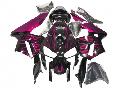 Best 05-06 Gloss Pink Flame Honda CBR600RR Motorcycle Fairings