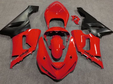 Best 05-06 Gloss Red Kawasaki ZX6R Motorcycle Fairings