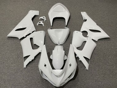 Best 05-06 Gloss White Kawasaki ZX6R Motorcycle Fairings