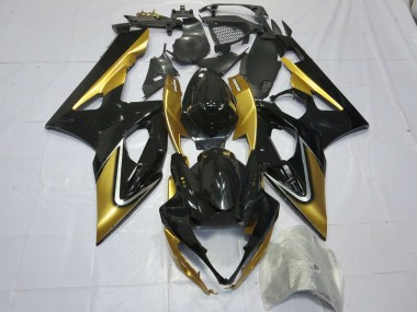 Best 05-06 Gold and Black Suzuki GSXR 1000 Motorcycle Fairings