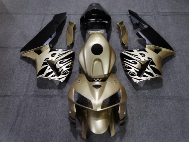 Best 05-06 Golden Black Honda CBR600RR Motorcycle Fairings