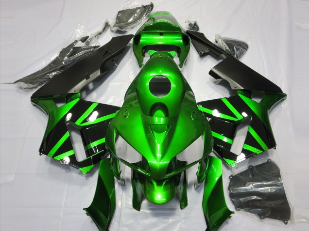 05-06 Green and Black Honda CBR600RR Motorcycle Fairings