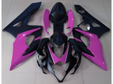 Best 05-06 Matte Black & Pink Suzuki GSXR 1000 Motorcycle Fairings