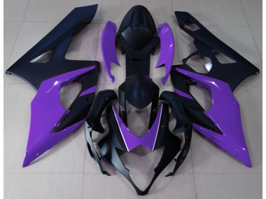 Best 05-06 Matte Black & Purple Suzuki GSXR 1000 Motorcycle Fairings