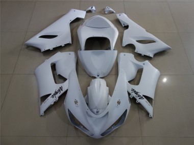 Best 05-06 Matte White Kawasaki ZX6R Motorcycle Fairings