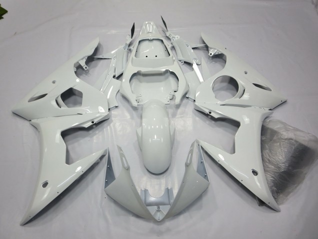 05 Gloss White Yamaha R6 Motorcycle Fairings