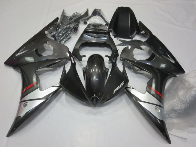 05 Gunmetal Yamaha R6 Motorcycle Fairings