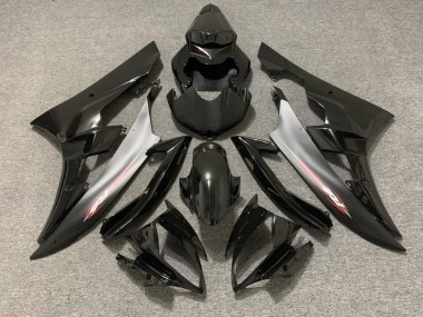 Best 06-07 Black Matte Red Pin Yamaha R6 Motorcycle Fairings