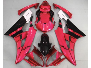 Best 06-07 Gloss Red and Black Yamaha R6 Motorcycle Fairings