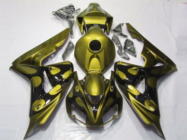 Best 06-07 Gloss Yellow and Black Honda CBR1000RR Motorcycle Fairings