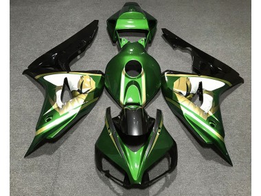 Best 06-07 Green & Gold Honda CBR1000RR Motorcycle Fairings