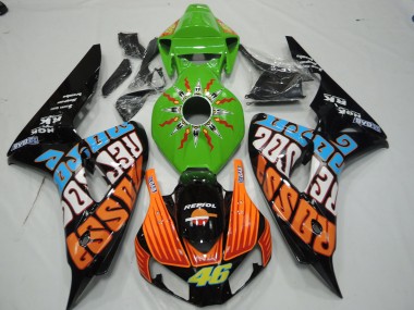 Best 06-07 Green Rossi Honda CBR1000RR Motorcycle Fairings