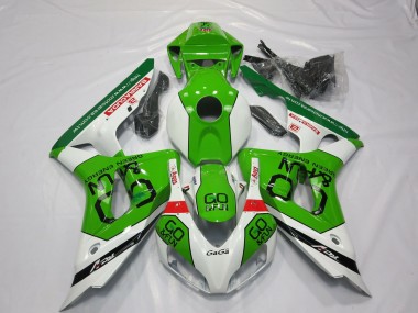 Best 06-07 Green and White Honda CBR1000RR Motorcycle Fairings