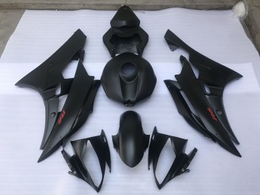 Best 06-07 Matte Black Plain Yamaha R6 Motorcycle Fairings